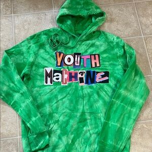 Youth Machine Green Tie-Dye Hoodie